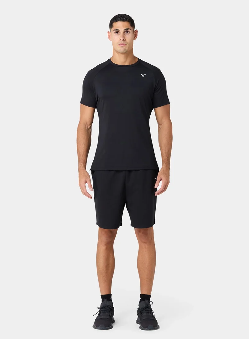 Squatwolf Black Ultralight Gym T-Shirt for Men | Best Price UAE