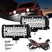 BUNKER INDUST BUNKER INDUST 7 Inch LED Light Pods, 2 Pcs 240W Spot Flood Combo Beam 25000LM Triple Row Light Bar Waterproof Led Work  - Image 2