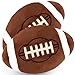 Conagel 2 Pcs 12 Inch Football Plush Pillow Fluffy Stuffed Football Throw Pillows Soft Sports Throw Pillows for Kids Birthday Party Supply Gifts Bedroom Sofa Decor - Image 2