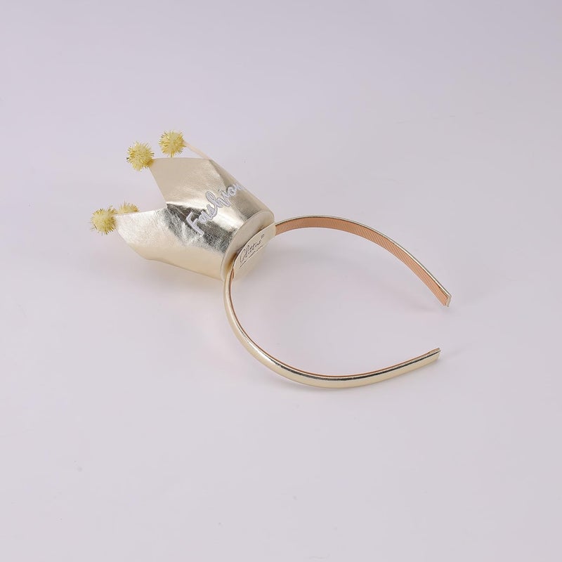GLITTERS Trendy and Stylish Princess Gold Crown Headband for Kids and Girls - Image 2