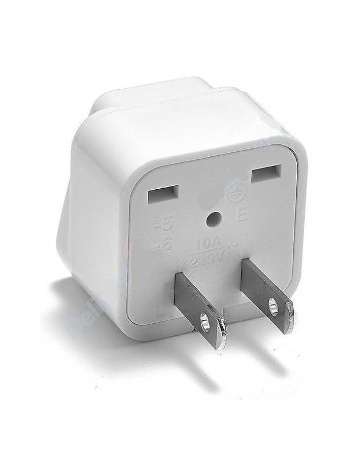 إيروريكس محول مقبس عالمي إلى أمريكي ثنائي السنون [3 قطع] - محول مقبس من النوع A للولايات المتحدة الأمريكية وكندا واليابان والمزيد - Image 4