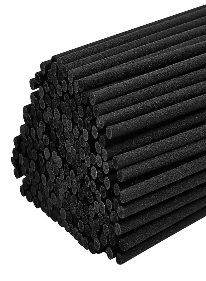 Quadafy 10-Inch Black Reed Diffuser Sticks - 200Pack Fiber Aromatherapy Reeds for Essential Oil, Home, Office and Spa - Diffuser Refills - Image 1