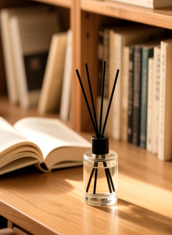 Quadafy 10-Inch Black Reed Diffuser Sticks - 200Pack Fiber Aromatherapy Reeds for Essential Oil, Home, Office and Spa - Diffuser Refills - Image 4