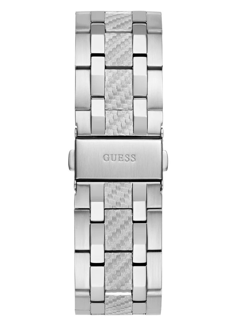 GUESS ساعة متعددة الوظائف للرجال بلون الفضة - GW0714G1  - Image 4