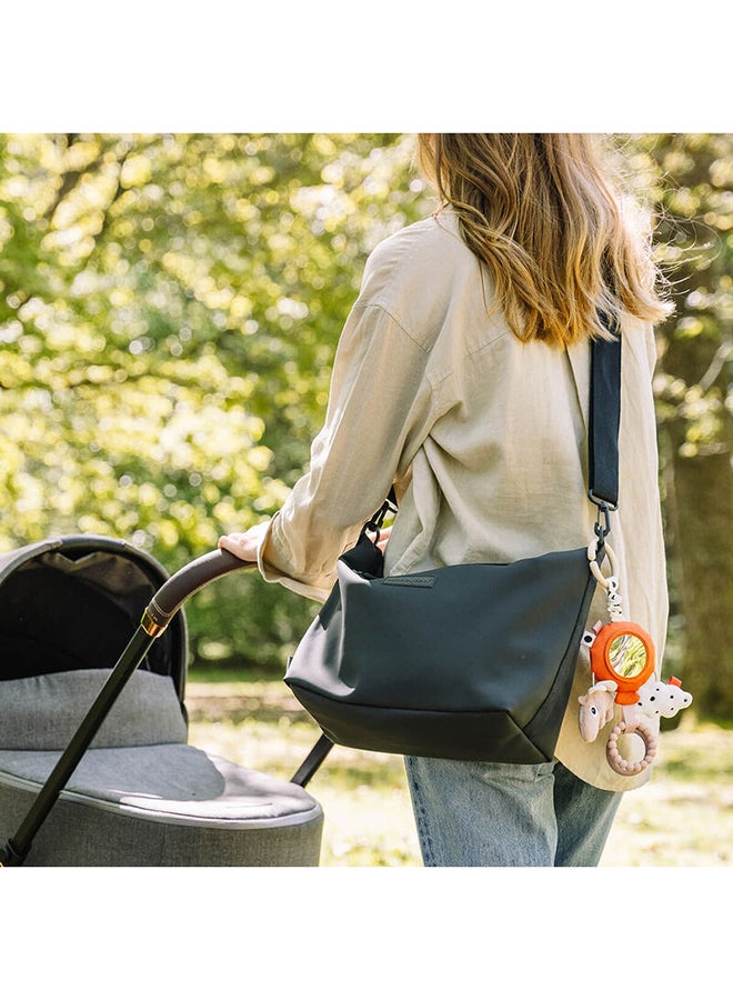 done by deer Stroller Bag - Compact Quilted Organizer with Zipped Compartments  And  Stroller Hooks - Black  - Image 5