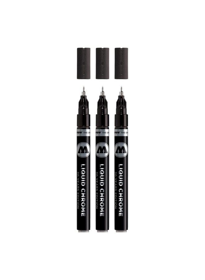 Molotow Liquid Chrome Marker (With Special Ink For Real Mirror Effect). 3 Items 1 Mm  - Image 2
