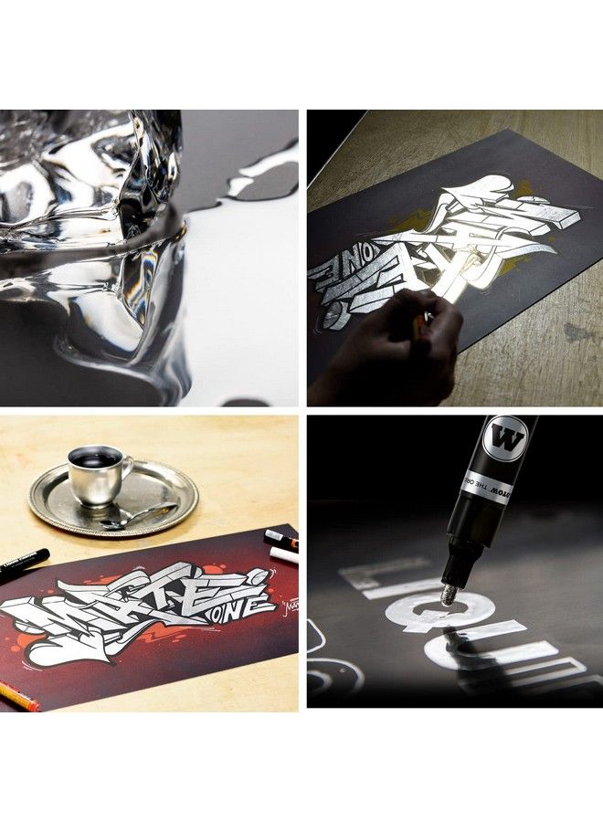 Molotow Liquid Chrome Marker (With Special Ink For Real Mirror Effect). 3 Items 1 Mm  - Image 3