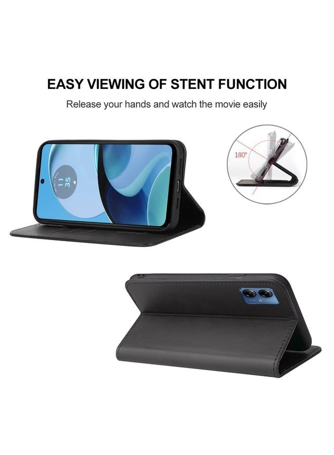 اس-توب جراب هاتف موتورولا موتو جي 14 بغطاء مغناطيسي من الجلد - Image 4