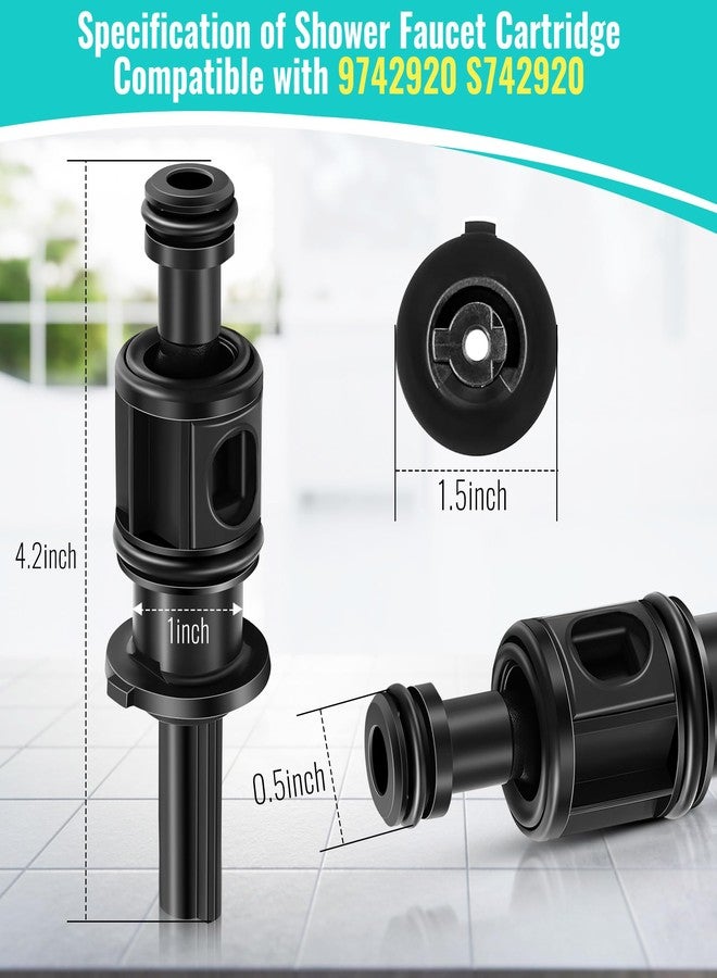 Dreyoo طقم زينة أفانتي من دريو متوافق مع برايس/فيستر، مناسب لصنبور حوض الاستحمام والدش، أجزاء صمام الدش بالدفع والسحب مع خرطوشة، وغطاء، ومسامير، وكم، ومقبض، وحشية (كروم) - Image 4