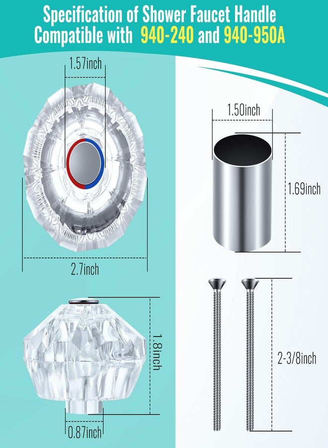 Dreyoo طقم زينة أفانتي من دريو متوافق مع برايس/فيستر، مناسب لصنبور حوض الاستحمام والدش، أجزاء صمام الدش بالدفع والسحب مع خرطوشة، وغطاء، ومسامير، وكم، ومقبض، وحشية (كروم) - Image 5