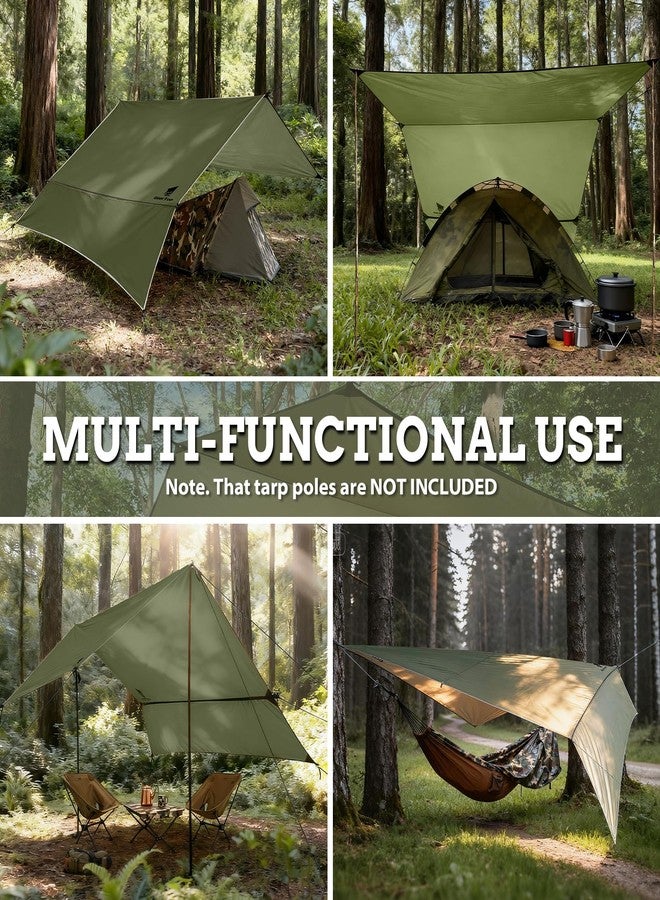 GEERTOP Waterproof Hammock Tarp Ultralight Backpacking Shelter with Detachable Side Wall - Outdoor Camping Survival Sun Shade Awning - Image 5