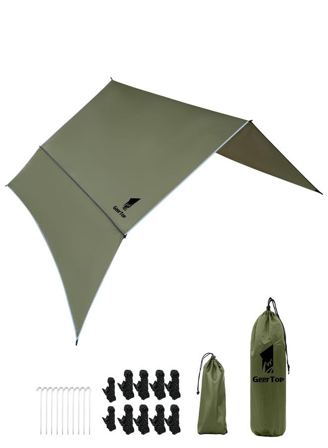 GEERTOP Waterproof Hammock Tarp Ultralight Backpacking Shelter with Detachable Side Wall - Outdoor Camping Survival Sun Shade Awning - Image 1