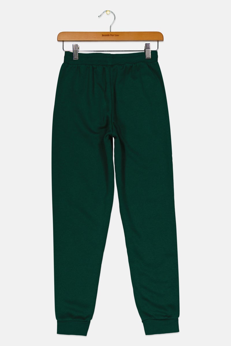 Adidas Kids Girl Sportswear Fit Outdoor Sweatpants, Green  - Image 2