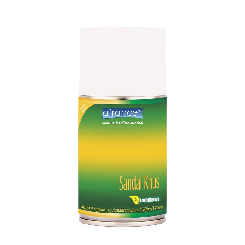 Airance Air Freshner Spray Sandal Khus (Vetiver) / Automatic Refill/Air Freshener/Perfume Spray/Fragrance Aroma Refill - Air Freshener - 250 ML - Fit all Machines using 250 ML / 300 ML bottles - Image 5