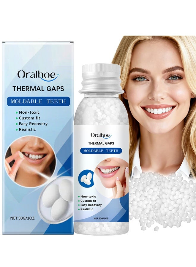 ORALHOE Tooth Repair Kit, Moldable Tooth Filling Repair Kit, Temporary Tooth Repair Kit, Dental Care Kit Fixing The Missing And Broken Replacements, DIY Natural Filling Fake Teeth, Smile Confidently Again - Image 1