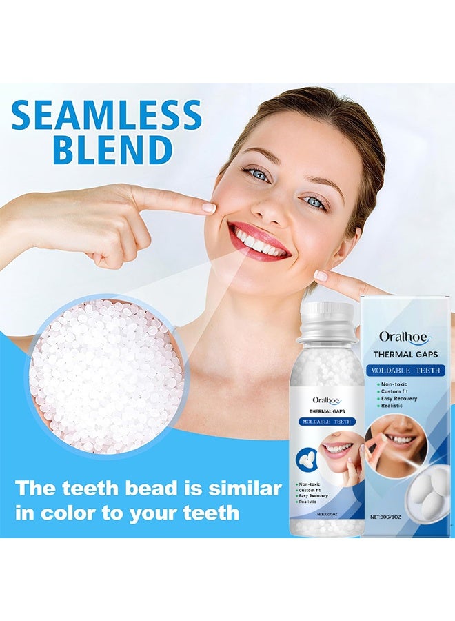 ORALHOE Tooth Repair Kit, Moldable Tooth Filling Repair Kit, Temporary Tooth Repair Kit, Dental Care Kit Fixing The Missing And Broken Replacements, DIY Natural Filling Fake Teeth, Smile Confidently Again - Image 3