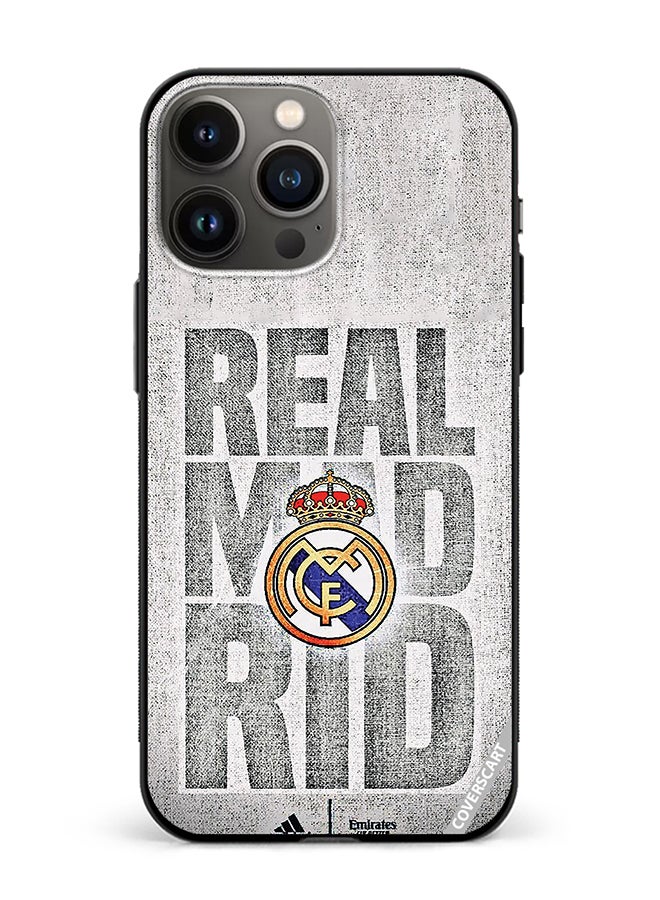 COVERSCART Protective Case Cover For Apple iPhone 13 Pro Real Madrid Design Multicolour