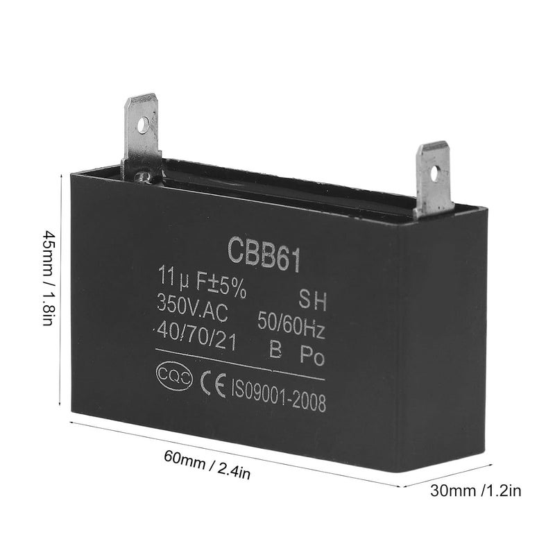 جودة موثوقة متكرر مكثف جهاز توليد الطاقة بالبنزين Dioche 11 MicrofaCBB61، سعة 11 ميكروفاراد (μF)， مكثف لمحرك التكييف، تصميم ABS آمن ومتين، إكسسوار للأجهزة المنزلية فرز الطلبات قبل الشحن - Image 3
