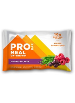 Meal Bar Superfood Slam Nongmo Glutenfree Healthy Plantbased Whole Food Ingredients Natural Energy (9 Count)