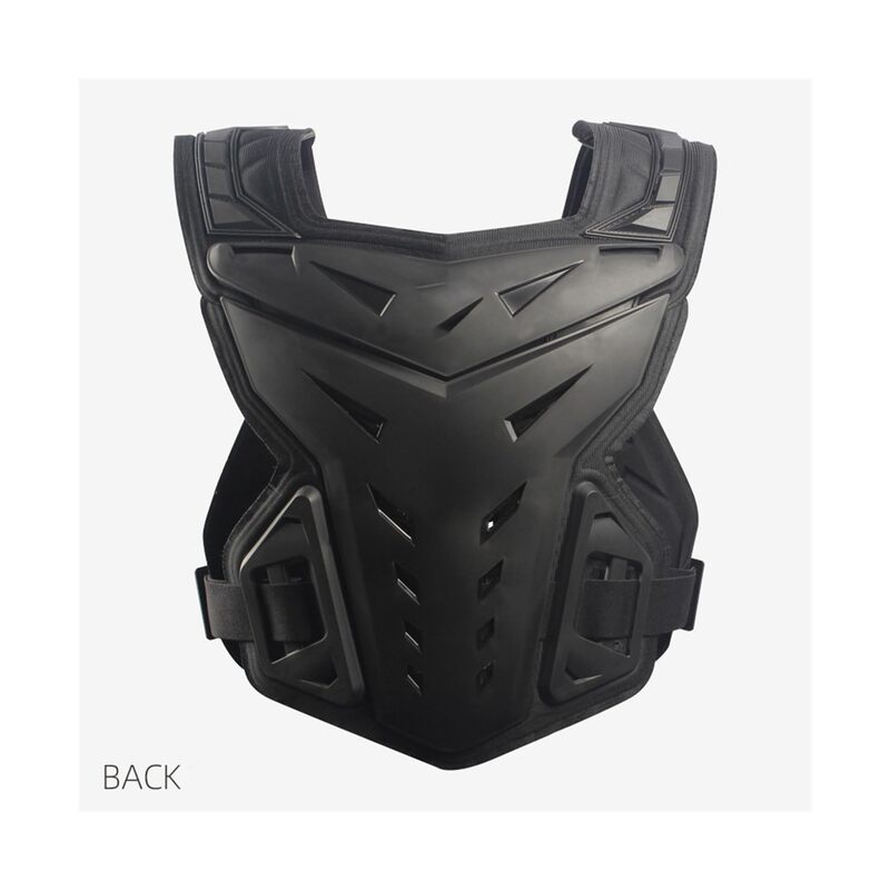 درع صدر مطور، سترة حماية للجسم للدراجات النارية، واقي صدر للبالغين والشباب، سترة واقية للركوب، واقي ظهر للدراجات النارية (أسود) - Image 3