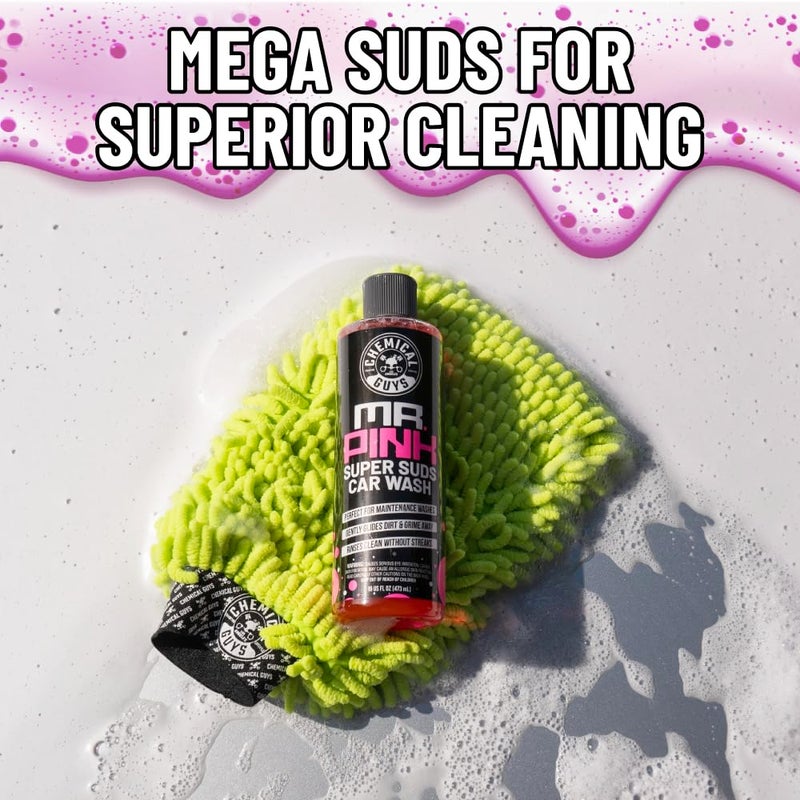 Chemical Guys Mr. Pink Car Wash Soap - 128 oz Super Suds Foaming Car Wash Soap for Cannon, Blaster, or Bucket Washing - pH Balanced, Safe on Wax, Sealant, Ceramic, and Clear Coat Finishes - Image 2