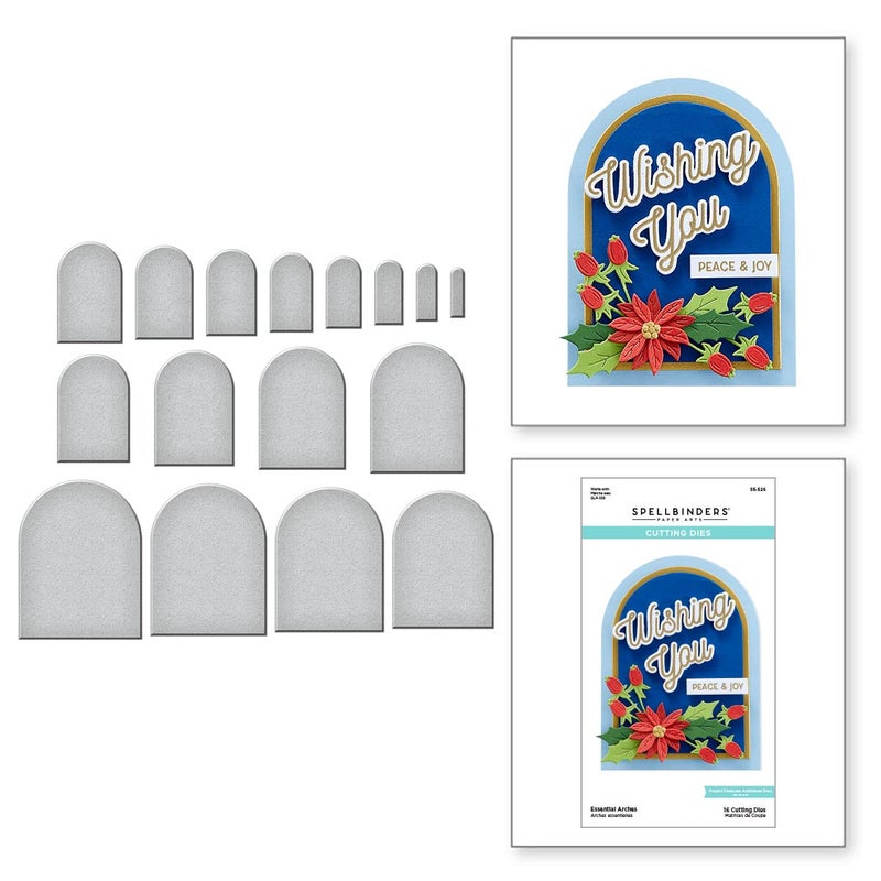 Spellbinders Essential Arches Etched Dies Metal