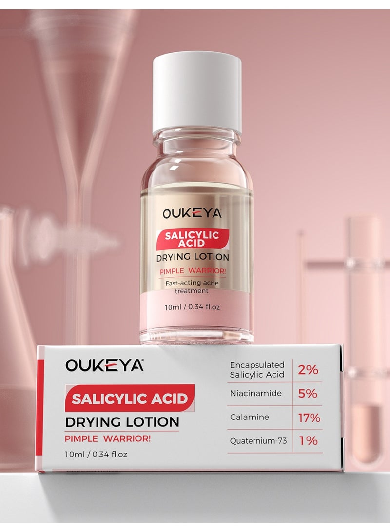 OUKEYA 2% Salicylic Acid Acne Water, Oil Control, Repair, Fade Acne Scars, Delicate Skin 10ml - Image 1