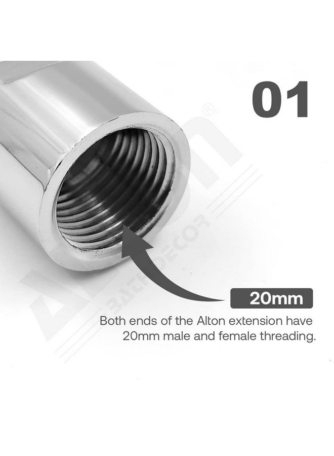 ألتون ALTON ALD310، حلمة تمديد نحاسية مقاس 1 بوصة، عبوة من 6 قطع (فضية) - Image 4