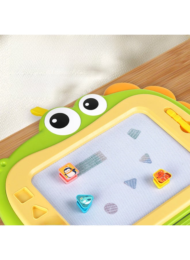 Children's Large Magnetic Drawing Board Writing Board Early Education Graffiti Painting Erasable Kindergarten Baby Desktop Toys With Bracket-Color:Oversized Pink Dinosaur 【1 Pen, 4 Seals + Lanyard】】 - Image 3