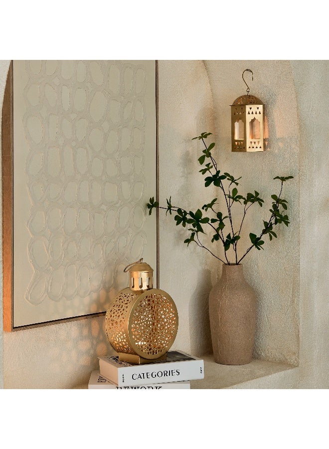 Home Box فوانيس تزيينية إيسابا مارلينا مع زجاج - 11x9.5x15 سم - Image 4