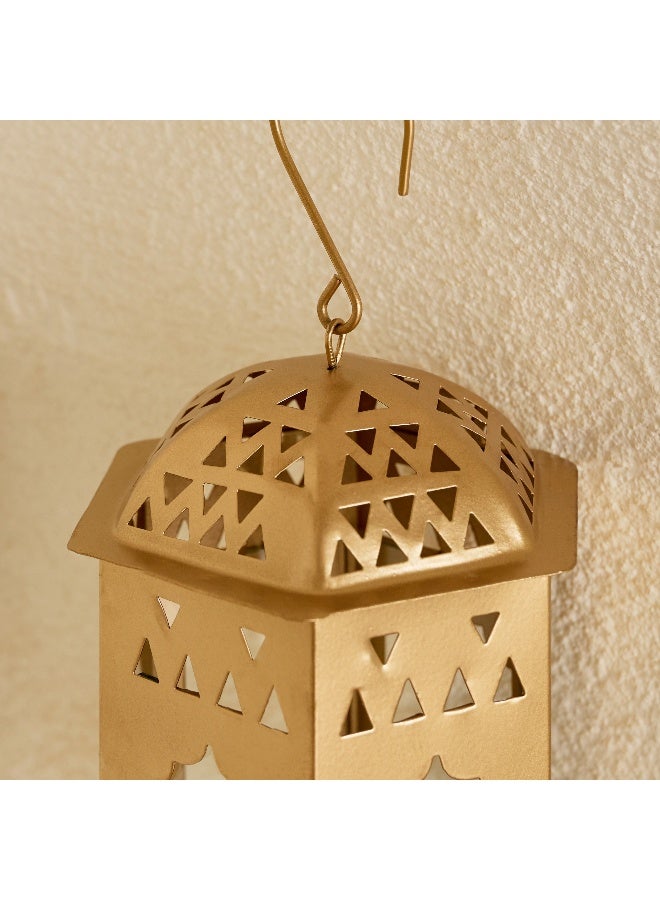 Home Box فوانيس تزيينية إيسابا مارلينا مع زجاج - 11x9.5x15 سم - Image 3