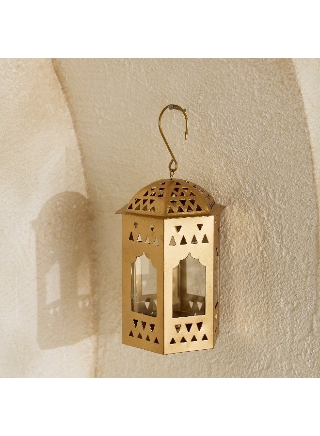 Home Box فوانيس تزيينية إيسابا مارلينا مع زجاج - 11x9.5x15 سم - Image 2