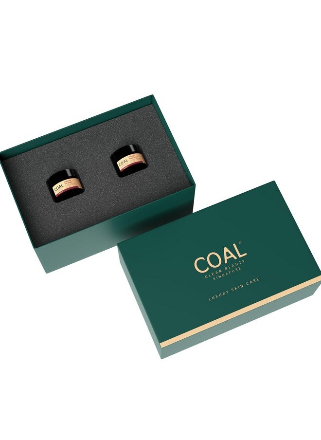 COAL CLEAN BEAUTY Am Pm Combo | Hydrating Day Cream 30G & Midnight Repair Cream 30G | Hydrates & Repairs | Women | All Skin Types | Pack Of 2  - Image 2