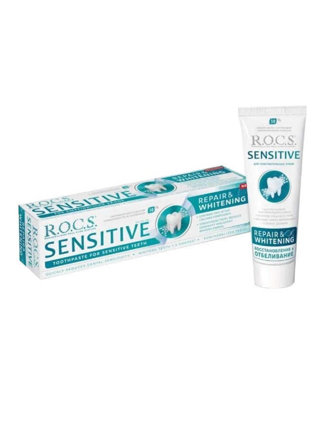 R.O.C.S معجون أسنان حساس للإصلاح والتبييض 75 مل - Image 3