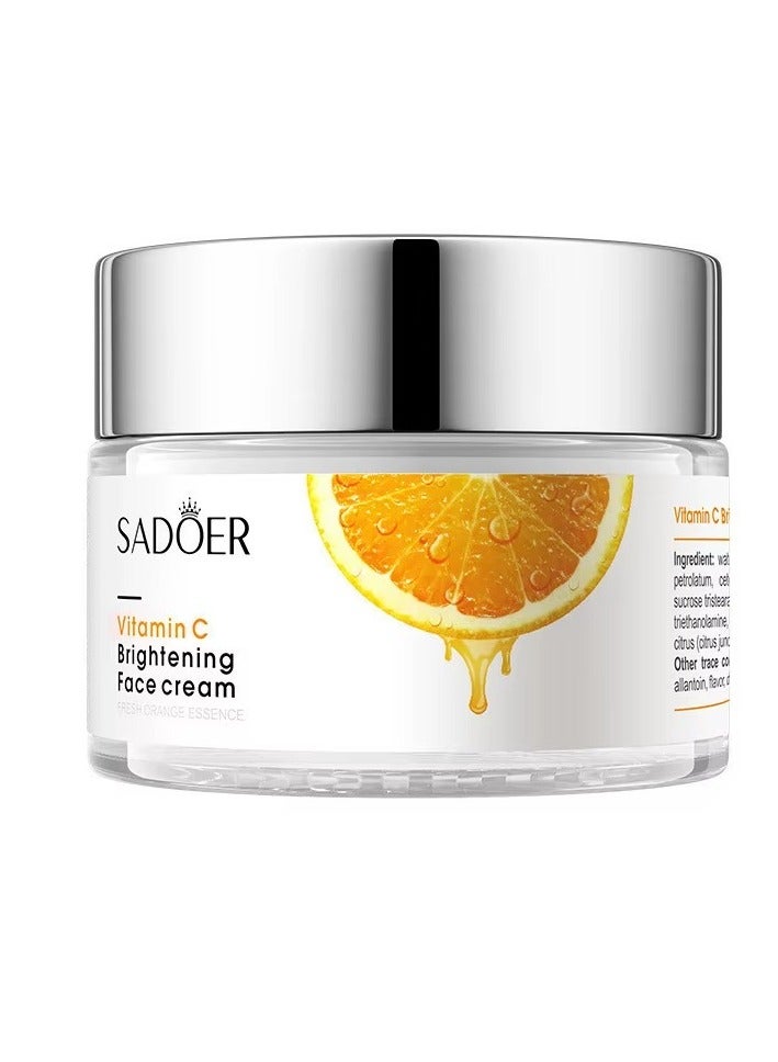 Sadoer Vitamin C Skin Care Combo 8 In 1 Set With Body Lotion Toner Eye Cream Face Cream Serum Cleanser Soap And Mask Sheet For Brightening And Hydrating All Skin Types - Image 5