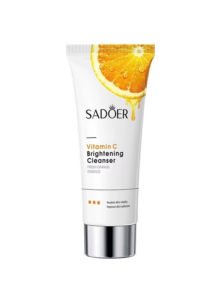 Sadoer Vitamin C Skin Care Combo 8 In 1 Set With Body Lotion Toner Eye Cream Face Cream Serum Cleanser Soap And Mask Sheet For Brightening And Hydrating All Skin Types - Image 4