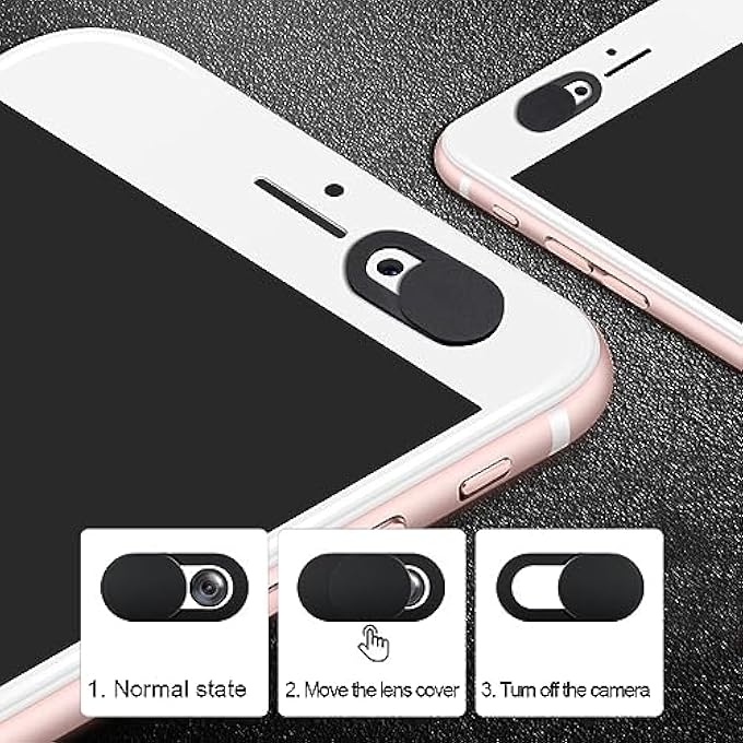 rayihni 10 PIECE WEBCAM COVER, CAMERA COVER, LAPTOP WEBCAM COVER, PHONE CAMERA, HIDDEN CAMERA, WEBCAM COVER, LAPTOP CAMERA COVER, FOR LAPTOP, PC, SMARTPHONES, TABLETS - Image 3