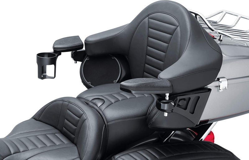 Kuryakyn 8700 Passenger Armrest for 2014-20 Harley-Davidson Touring and Tri Glide, Gloss Black, 1 Pair - Image 5
