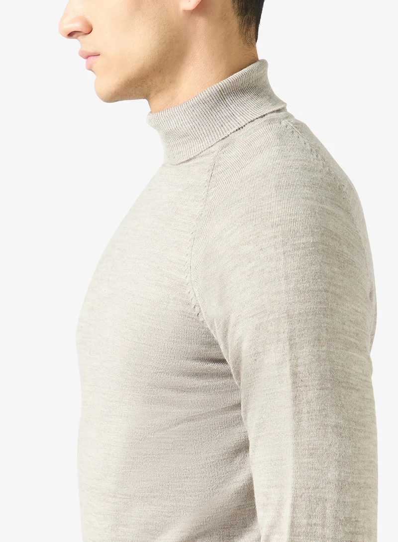 Robert Wood  Casual Turtle Neck Pullover Sweater for Men | Best Price UAE