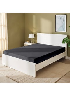 Rest Fitted Bedsheet 90X190+20Cm Breathable Plush Silver Fabric With Deep Pockets Machine Washable For Optimal Protection  - Image 1
