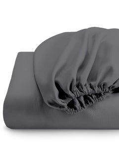 Rest Fitted Bedsheet 90X190+20Cm Breathable Plush Silver Fabric With Deep Pockets Machine Washable For Optimal Protection  - Image 3