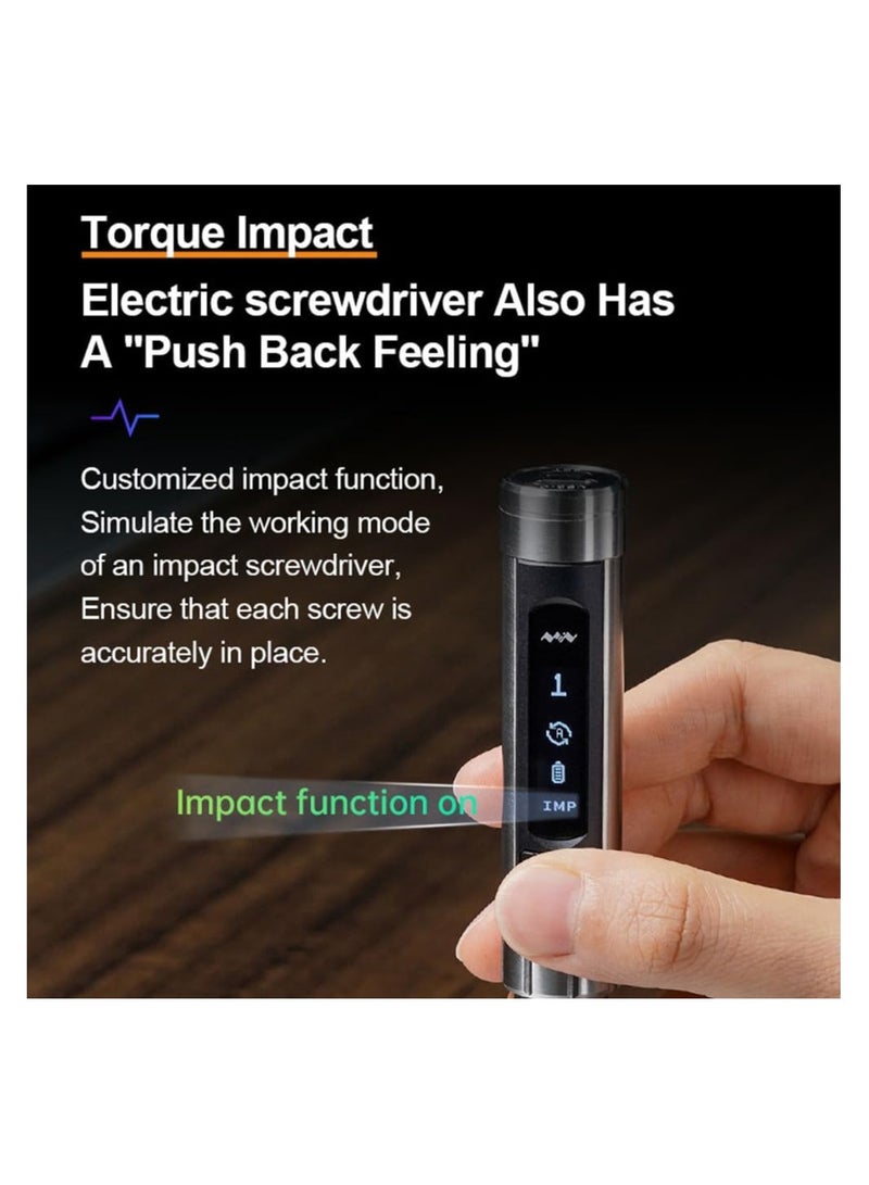 SOLARAE 24PCS Bits Electric Screwdriver, Portable Screwdriver, Cordless OLED Display Motion Sensing Control Screwdriver, with LED Lights, Utility Computers Mobile Phone Repairs Tool, Repair Tool Kit - Image 5