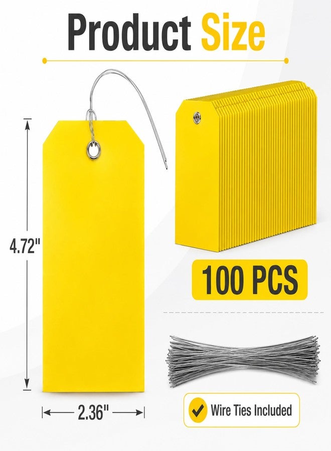 Rainflow بطاقات شحن RAINFLOW مع سلك - عبوة من 100 بطاقة تعليق فارغة مقاومة للماء - Image 3