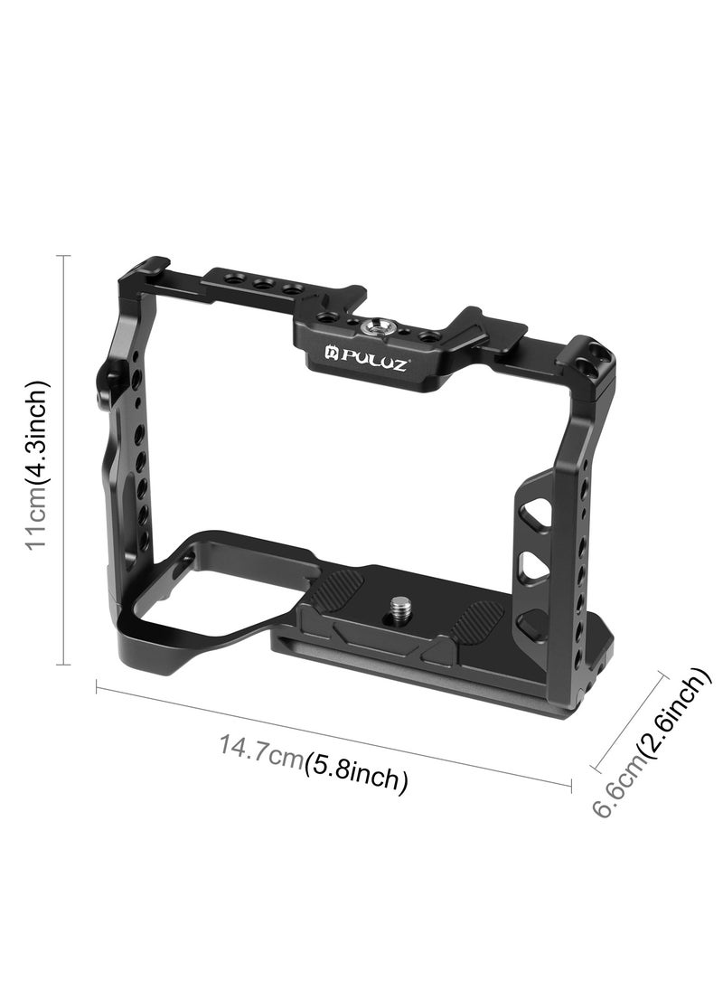 PULUZ PULUZ Metal Camera Cage Stabilizer Rig for Sony A7 IV / ILCE-7M4 / A7M4 / A7M3 / A7R3 / A7R III  - Image 2