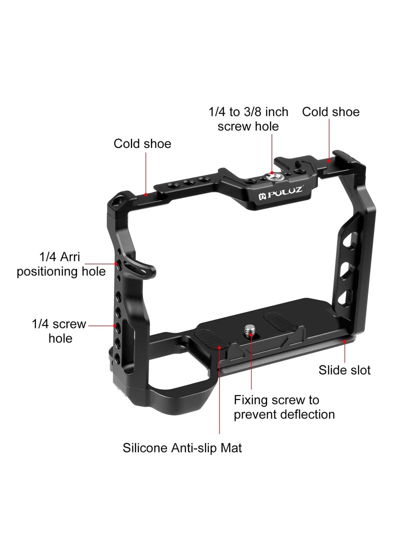 PULUZ PULUZ Metal Camera Cage Stabilizer Rig for Sony A7 IV / ILCE-7M4 / A7M4 / A7M3 / A7R3 / A7R III  - Image 3