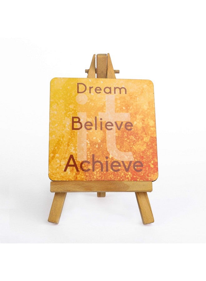 Inside Out Innovative Designs Dream Believe Achieve Coaster with Easel Stand - Image 1