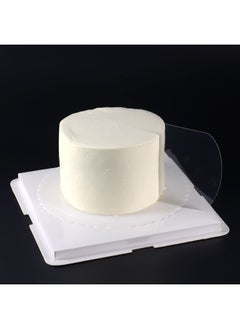 5片装烘焙透明蛋糕软刮板 半圆塑料刮片蛋糕奶油面糊抹涂刮平工具-颜色:杂色