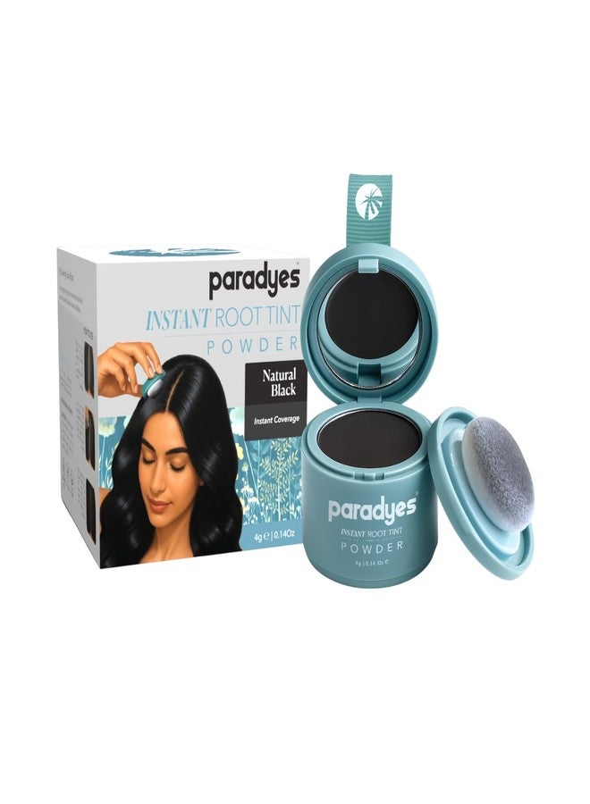 Paradyes Cover Up Powder Natural Black Instant Root Tint | Covers Grey Roots & Bald Spots Instantly for Women & Men | Long-Lasting | Matte Finish | Easy Application | 4gm - Image 1
