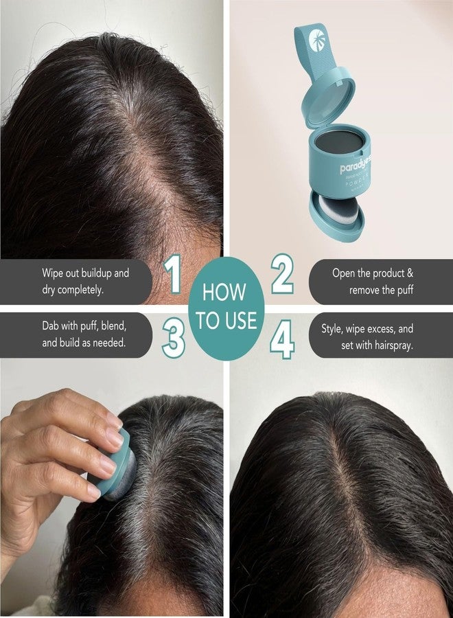 Paradyes Cover Up Powder Natural Black Instant Root Tint | Covers Grey Roots & Bald Spots Instantly for Women & Men | Long-Lasting | Matte Finish | Easy Application | 4gm - Image 5