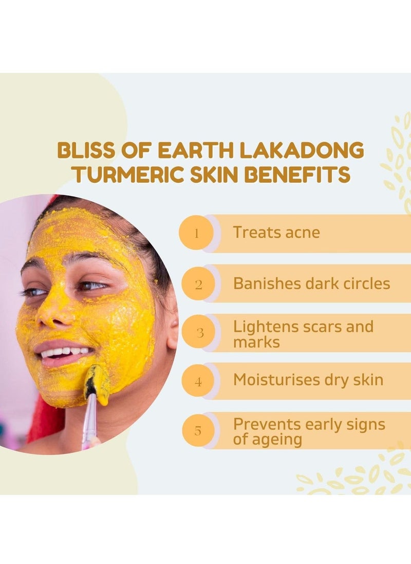BLISS OF EARTH Certified Organic Lakadong Turmeric Powder 250gm  - Image 4